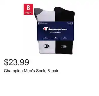 Costco Champion men's sock, 8-pair offer