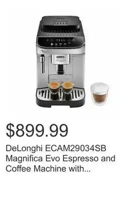 Delonghi ecam29034sb magnifica evo espresso and coffee machine with frothing wand
