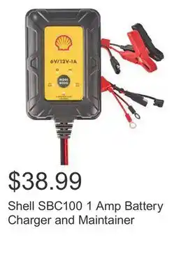 Costco Shell sbc100 1 amp battery charger and maintainer offer