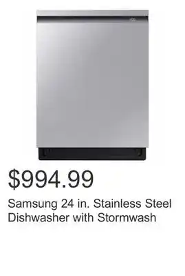 Costco Samsung 24 in. stainless steel dishwasher with stormwash offer