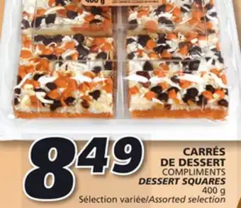 IGA Compliments dessert squares offer