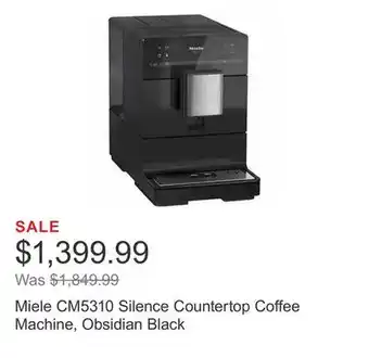 Costco Miele cm5310 silence countertop coffee machine, obsidian black offer