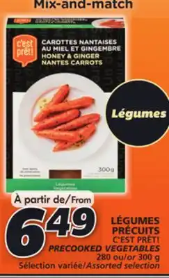 IGA C'est prêt! precooked vegetables offer