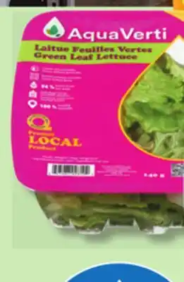 IGA Aquaverti lettuce or lettuce mix offer