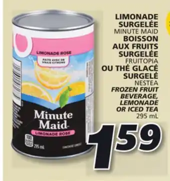 IGA Minute maid lemonade offer
