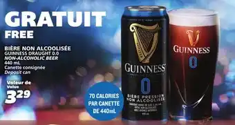 IGA Bière non alcoolisée guinness draught 0.0 offer