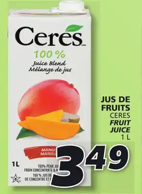 IGA Ceres fruit juice offer