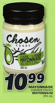 IGA Chosen foods mayonnaise offer