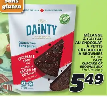 IGA Dainty cake, cupcake or brownie mix offer