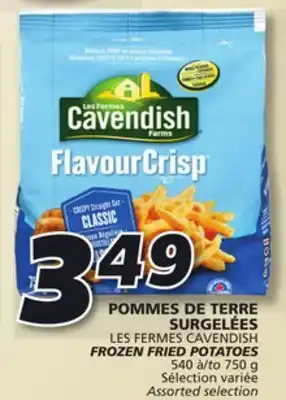 IGA Les fermes cavendish frozen fried potatoes offer