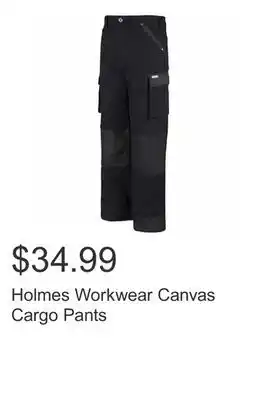 Costco Holmes workwear canvas cargo pants offer