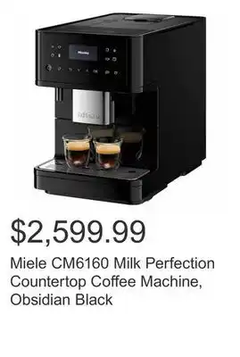 Costco Miele cm6160 milk perfection countertop coffee machine, obsidian black offer