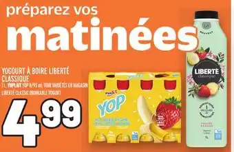 Metro Yogourt à boire liberté classique | liberté classic drinkable yogurt offer