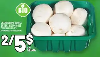 Metro Champignons blancs entiers biologiques | organic whole white mushrooms offer
