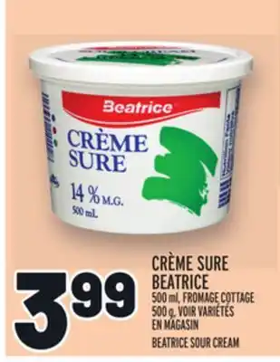 Metro Crème sure beatrice | beatrice sour cream offer