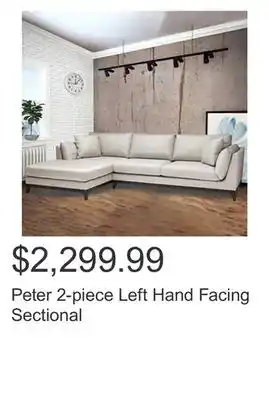 Costco Peter 2-piece left hand facing sectional offer