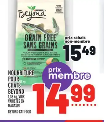 Metro Nourriture pour chats beyond | beyond cat food offer