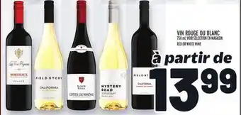 Metro Vin rouge ou blanc | red or white wine offer