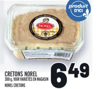 Metro Cretons norel | norel cretons offer