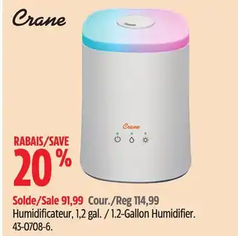 Canadian Tire Crane 1.2-gallon humidifier offer