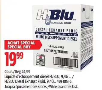 Canadian Tire H2blu diesel exhaust fluid, 9.46l offer