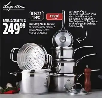 Canadian Tire Lagostina padova stainless-steel cookset offer