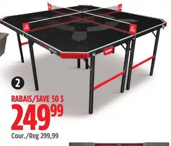 Canadian Tire Eastpoint 4-way table tennis table offer