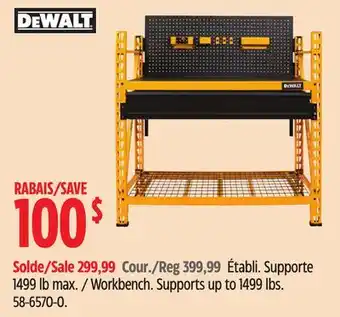 Canadian Tire Dewalt workbench offer