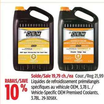 Canadian Tire Oem vehicle-specific oem premixed coolants, 3.78l offer