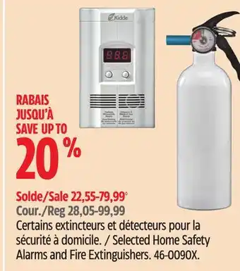 Canadian Tire Kidde selected home safety alarms and fire extinguishers offer