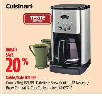 Canadian Tire Cuisinart brew central 12-cup coffeemaker offer