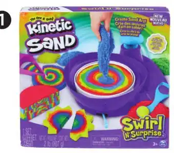 Canadian Tire Kinetic sand swirl n surprise offer
