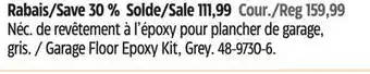 Canadian Tire Armor coat garage floor epoxy kit, grey offer