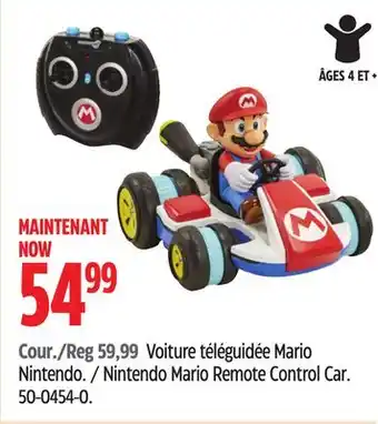 Canadian Tire Nintendo mario remote control car offer