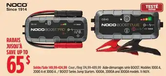 Canadian Tire Noco boost series jump starters offer
