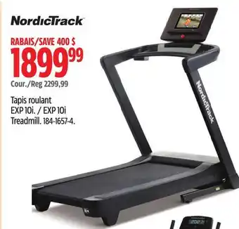 Canadian Tire Nordic track exp 10i treadmill offer