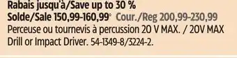 Canadian Tire Maximum 20v max drill or impact driver offer