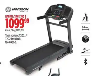 Canadian Tire Horizon t202 treadmill offer