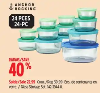 Canadian Tire Anchor hocking glass storage set offer