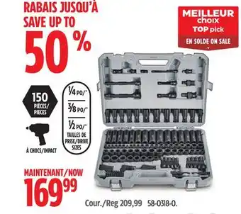 Canadian Tire Maximum impact socket sets offer