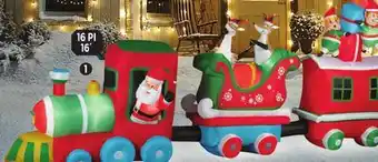 Canadian Tire Gemmy inflatable wide christmas train offer