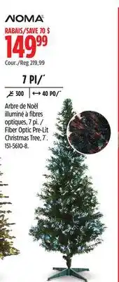 Canadian Tire Noma fiber optic pre-lit christmas tree, 7' offer