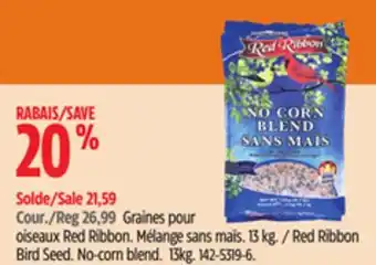 Canadian Tire Red ribbon bird seed offer