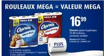 Provigo Charmin papier hygiénique 12=48 rouleaux offer