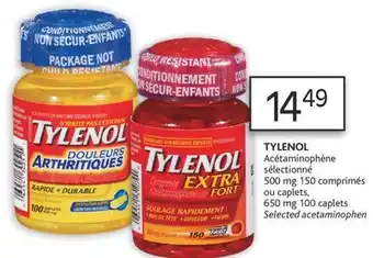 Brunet Tylenol acétaminophène sélectionné offer
