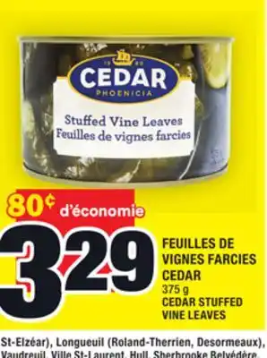 Super C Feuilles de vignes farcies cedar | cedar stuffed vine leaves offer