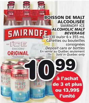 Marches Tradition Smirnoff ice alcoholic malt beverage offer