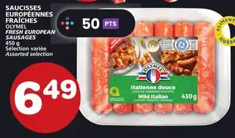 Marches Tradition Olymel fresh european sausages offer
