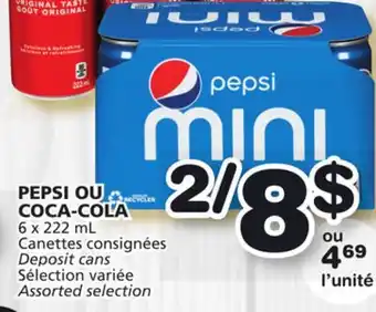 Marches Tradition Pepsi or coca-cola offer