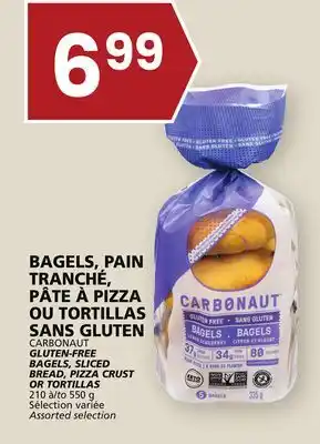 Rachelle-Bery Grocery Carbonaut gluten-free bagels, sliced bread, pizza crust or tortillas offer
